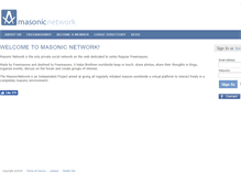 Tablet Screenshot of masonicnetwork.org